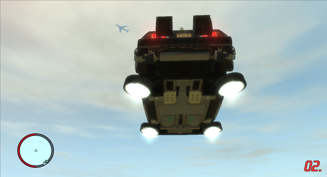 Flying Delorean